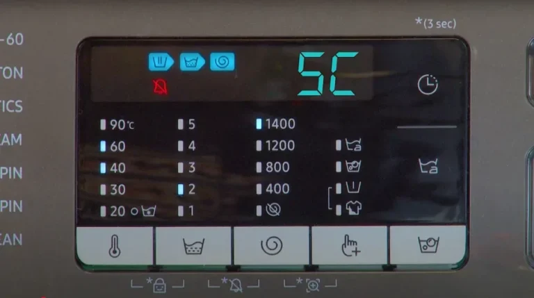 Samsung Washer Code SC Or 5c