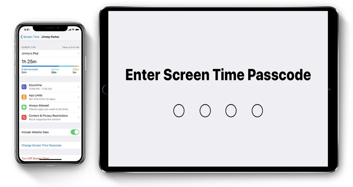Screen Time passcode