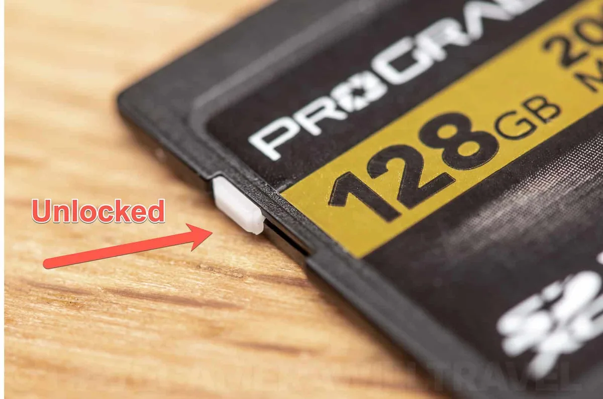 SD card lock switch