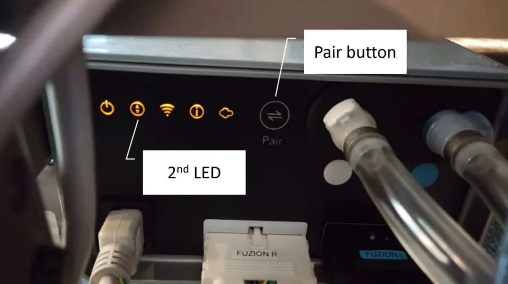 Sleep Number control box reset button