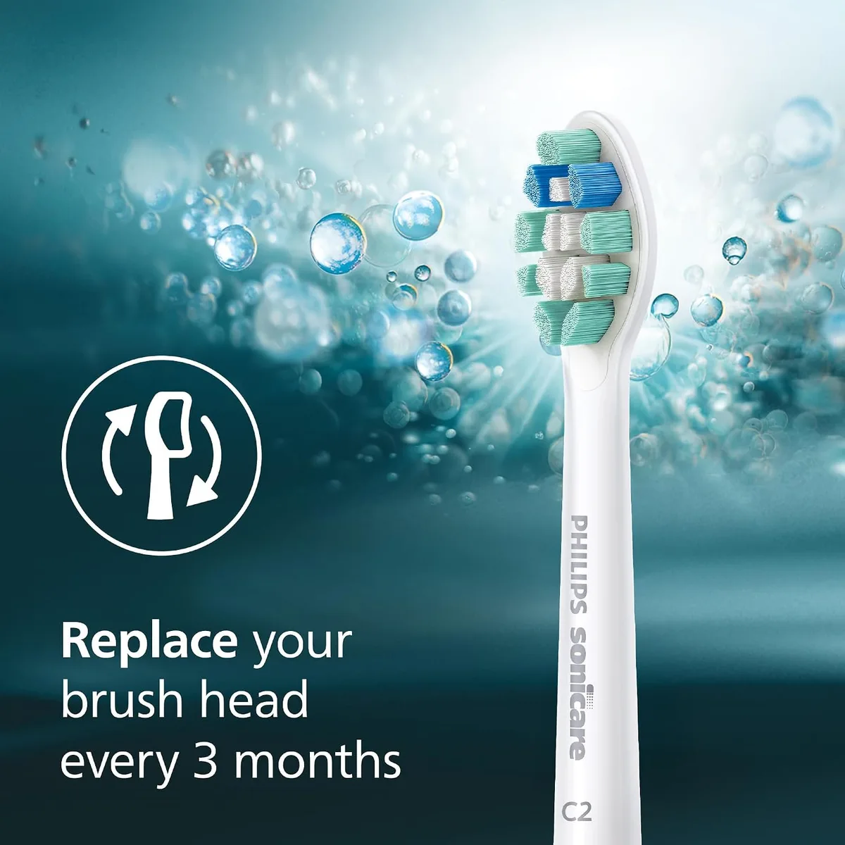 Sonicare brush head replacement reminder