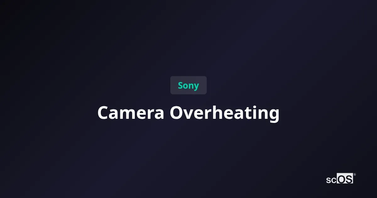 Sony A7 V overheating