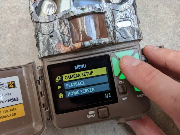 trail camera settings comparison