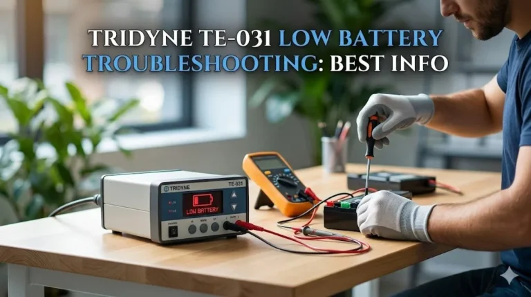Tridyne Te 031 Low Battery Troubleshooting
