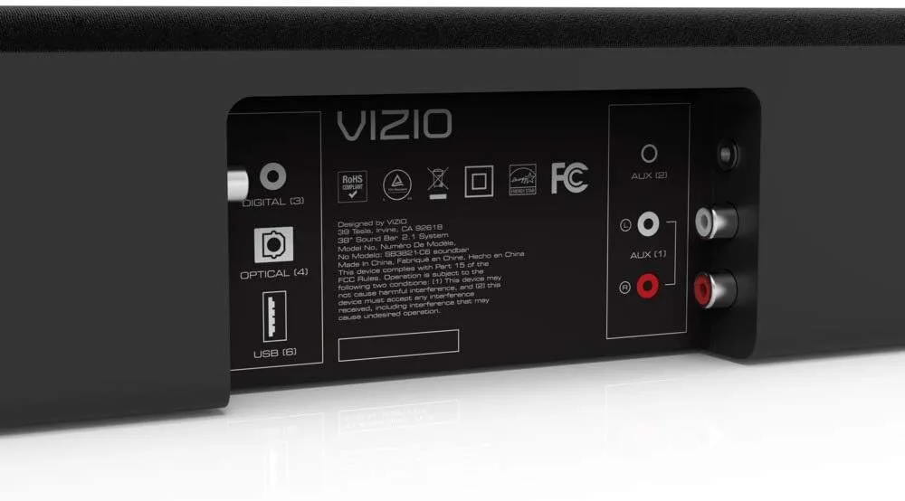 Vizio subwoofer pairing button