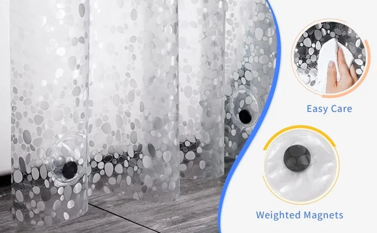 Weighted hem magnetic strip