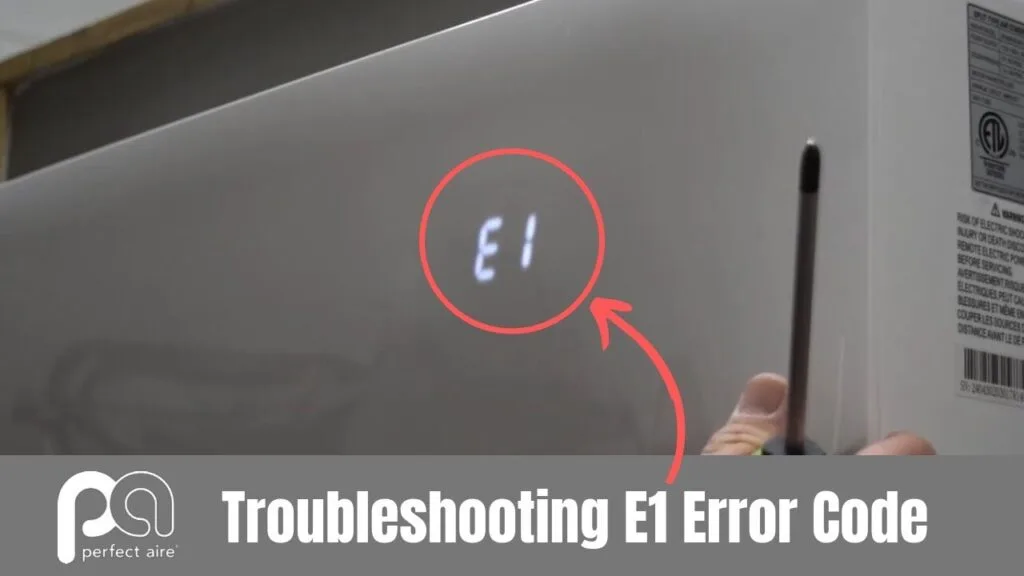 window AC error code display