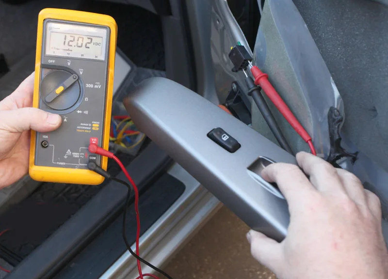 window motor direct power test