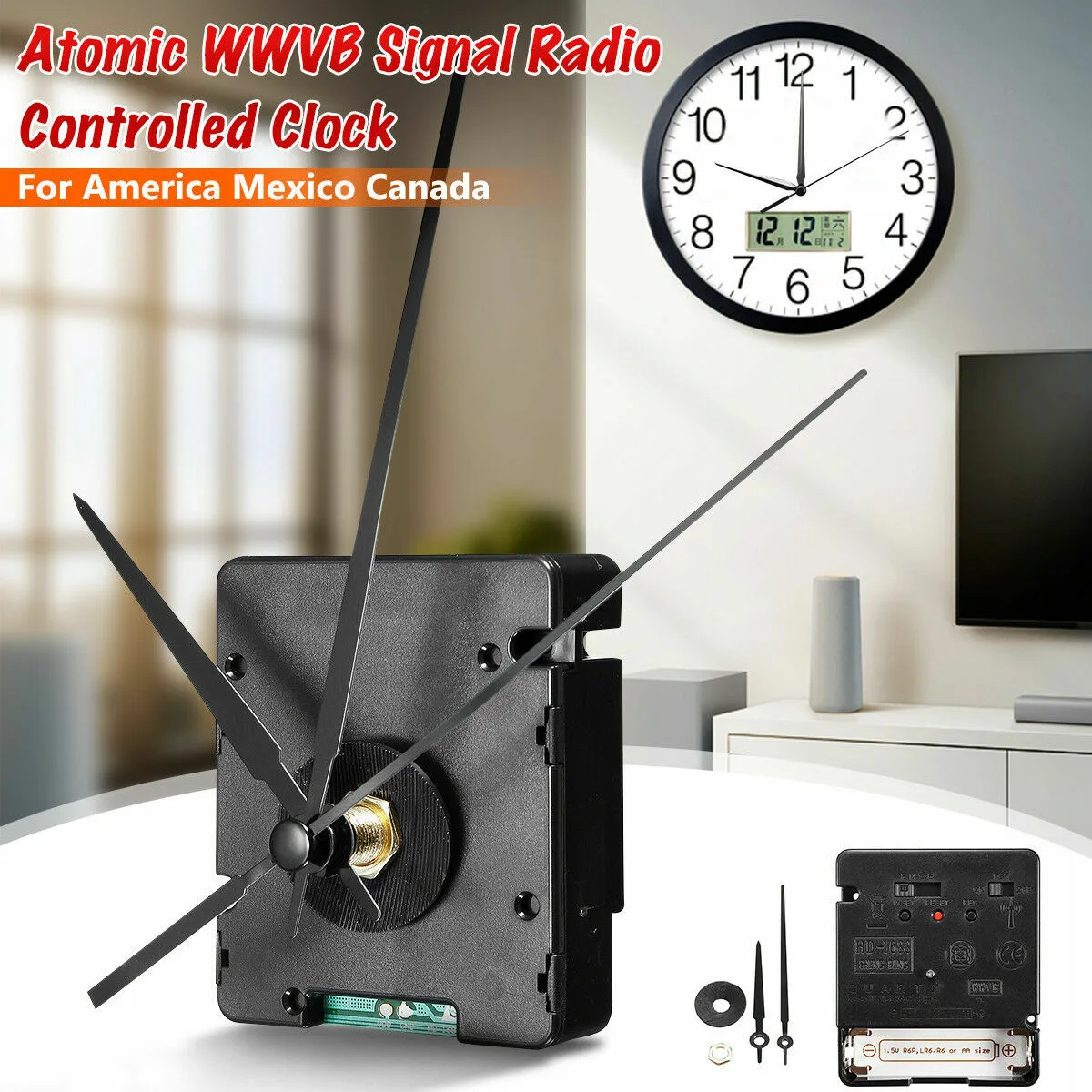 WWVB atomic clock sync