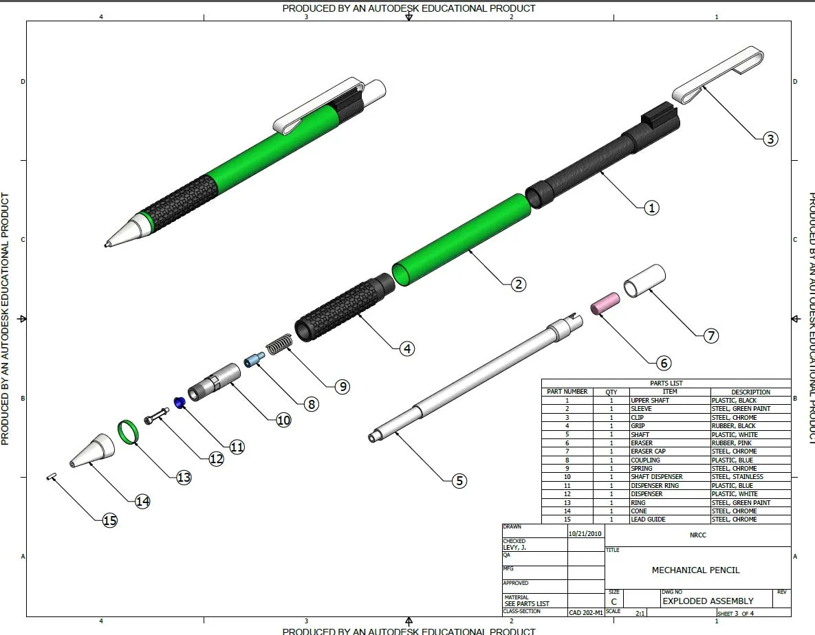 Internal metal chuck / jaws