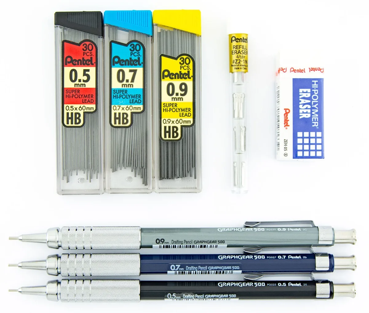 What is the difference between 0.5mm and 0.7mm mechanical pencils?