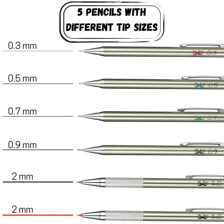 What size lead does a mechanical pencil use?